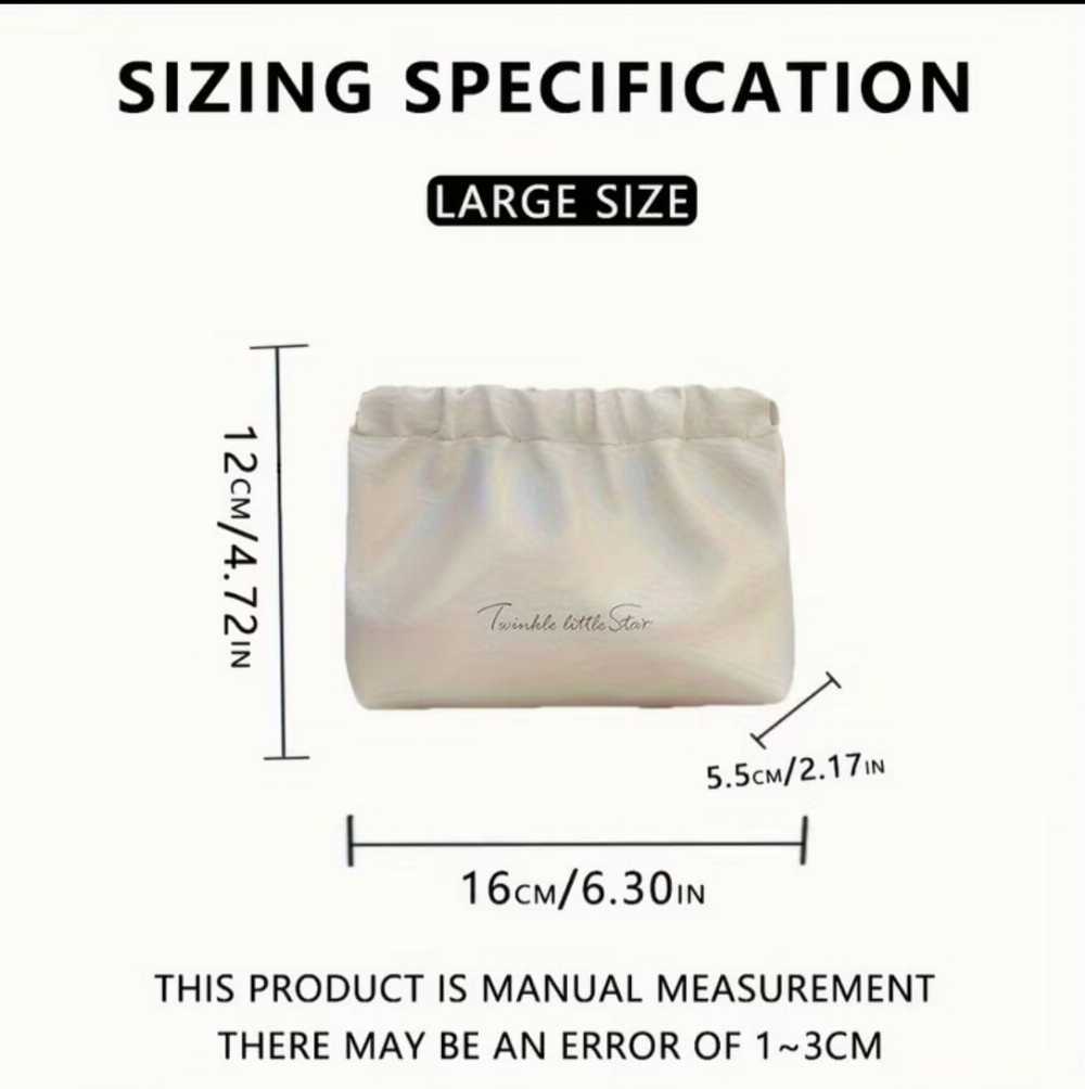 Classy Leather Cosmetic Bag – Large Opening Waterproof Travel Pouch